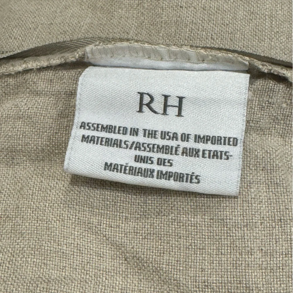 RH Velvet / Linen Pillow Cover 13”x30”